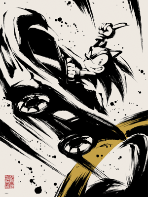 Sonic Racing: CrossWorlds Sonic the Hedgehog Art Print Image