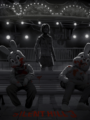 Silent Hill 3 (Mono Edition) Silent Hill Art Print Image