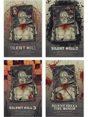 Silent Hill 1-4 Set Silent Hill Art Print Image