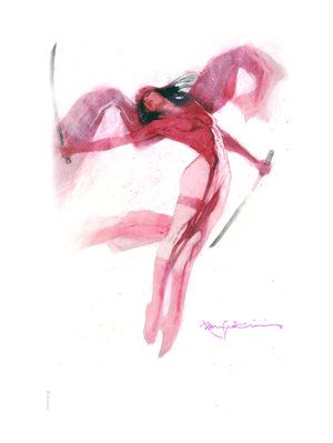Elektra: Crimson Grace Marvel Art Print Image