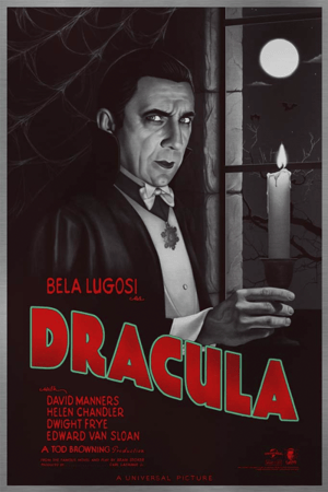 Universal Monsters: Dracula Foil Variant Universal Monsters Movie Poster Image