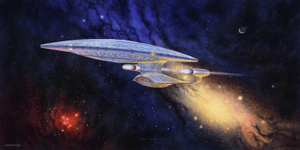 Star Trek: The Next Generation - Ready Room Enterprise-D Star Trek Art Print Image