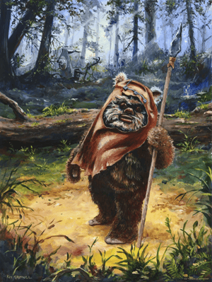 Wicket the Ewok Star Wars Art Print Image