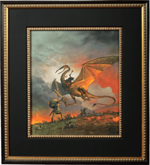 Eowyn and the Nazgul The Lord of the Rings Fine Art Print Image