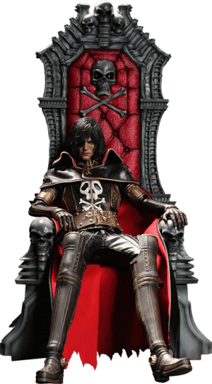 Captain Harlock with Throne of Arcadia Captain Harlock Sixth Scale Figure Image