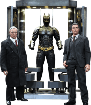Batman Armory with Bruce Wayne and Alfred DC Comics Sixth Scale Figure Image