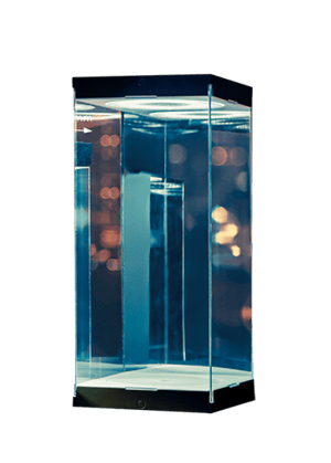 Master Revolving House Black Display Case