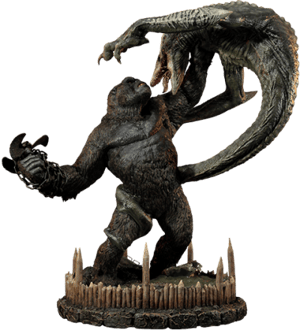Kong vs Skull Crawler Deluxe Version Kong: Skull Island Statues Image