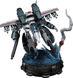 VF-1J Officers Veritech Guardian Mode Robotech Saga Statues Image