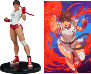 Sakura Gym Street Fighter Statues Image
