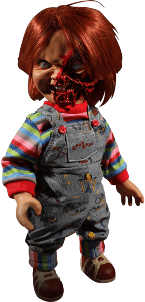 Talking Pizza Face Chucky Child's Play Collectible Figure Image
