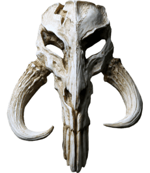 Mandalorian Skull Mini Sculpture Star Wars Statues Image