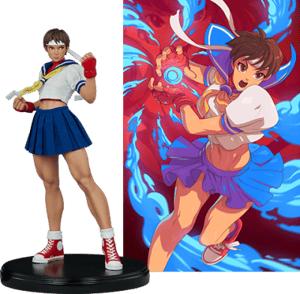 Sakura Classic Street Fighter Statues Image