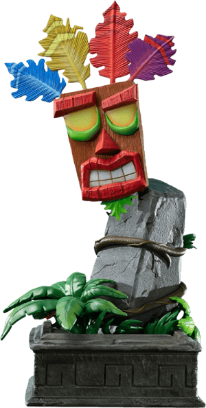 Mini Aku Aku Mask Crash Bandicoot Statues Image