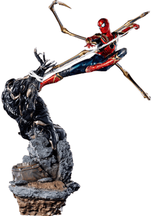 Iron Spider VS Outrider Marvel Statues Image
