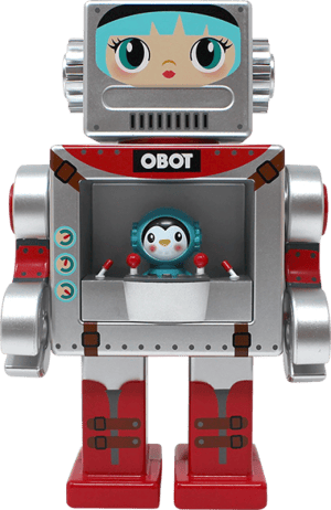 Space Girl Silver OBOT Gagatree Collectible Figure Image