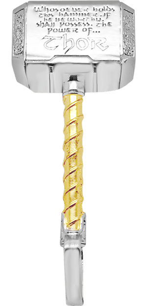 Thor's Hammer Mjolnir Necklace Marvel Jewelry Image