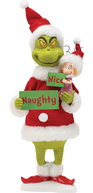 Grinch Naughty or Nice Dr. Seuss Figurine Image