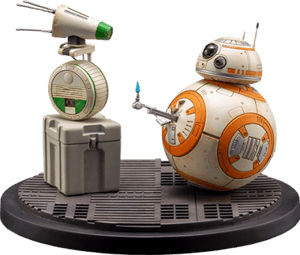 D-0 and BB-8 Star Wars Statues Image