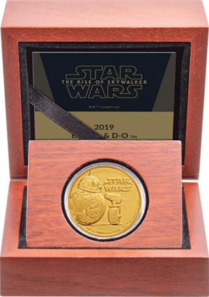 BB-8 & D-O Gold Coin Star Wars Gold Collectible Image