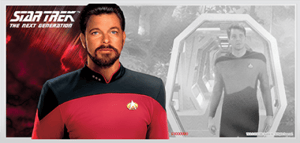 William T. Riker Silver Coin Note Star Trek Silver Collectible Image