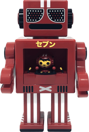 Seven Red OBOT Gagatree Collectible Figure Image