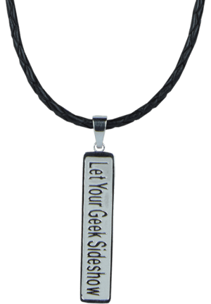 Let Your Geek Sideshow Bar Pendant Necklace Jewelry