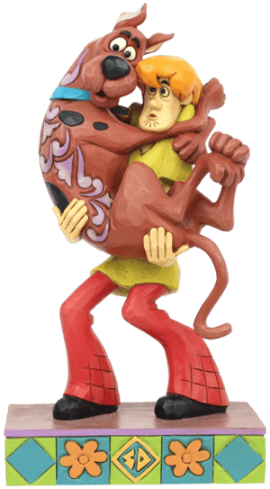 Shaggy Holding Scooby-Doo Scooby-Doo Figurine Image