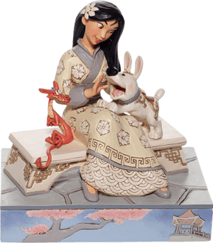 White Woodland Mulan Disney Figurine Image