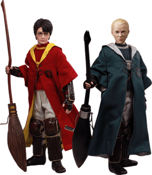 Harry Potter & Draco Malfoy 2.0 (Quidditch Twin Pack) Harry Potter Sixth Scale Figure Set Image