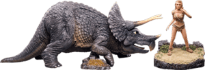 Triceratops & Loana One Million Years B.C. Vinyl Statue Image