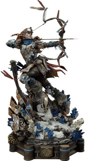 Aloy Shield Weaver Armor Set Horizon Zero Dawn Statues Image