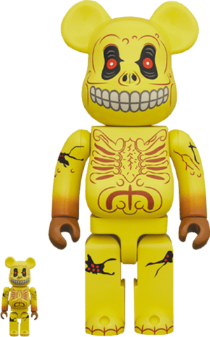 Be@rbrick Skull Face 100% and 400% Madballs Designer Toy Image