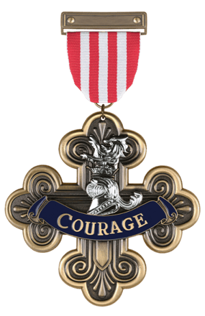 Courage Medal The Wizard of Oz Replica Image