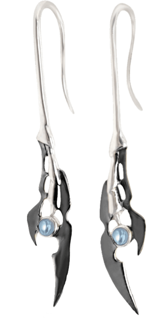 Loki Earrings (Black Rhodium) Marvel Jewelry Image