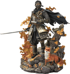 Jin Sakai, The Ghost (Ghost Armor Edition) Ghost of Tsushima Statues Image