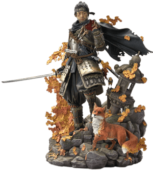 Jin Sakai, The Ghost (Ghost Armor Edition Deluxe Version) Ghost of Tsushima Statues Image