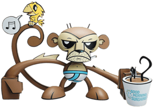 Good Morning Sunshine Monkey Munky King Vinyl Collectible Image