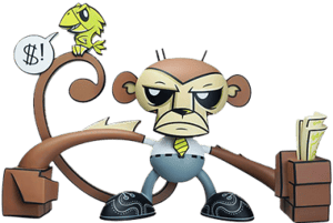 Business Monkey Munky King Vinyl Collectible Image