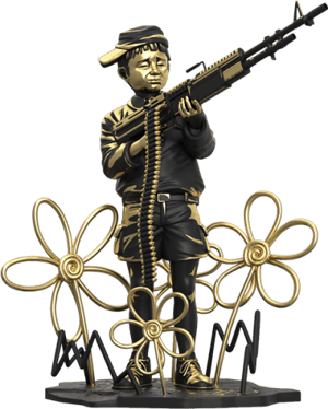 Crayon Shooter (LA Gold Edition) Polystone Statue