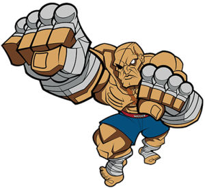 Sagat Street Fighter Collectible Pin Image