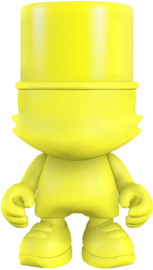 Yellow UberKranky Designer Collectible Toy