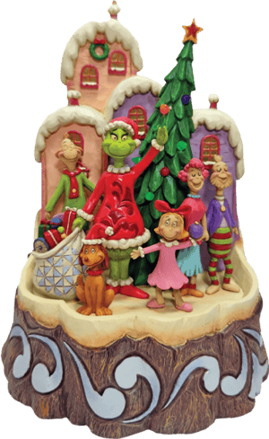 Carved by Heart Grinch Dr. Seuss Figurine Image