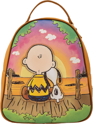 Charlie and Snoopy Sunset Mini Backpack Peanuts Backpack Image