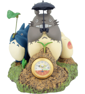 Totoro Dondoko Dance Desk Clock Studio Ghibli Office Supplies Image