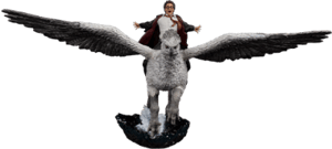 Harry Potter & Buckbeak Deluxe Harry Potter 1:10 Scale Statue Image