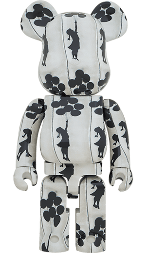 Be@rbrick Flying Balloons Girl 1000% Brandalised Bearbrick Image