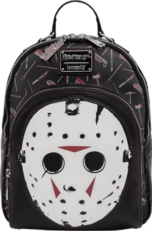 Jason Mask Mini Backpack Friday the 13th Apparel Image