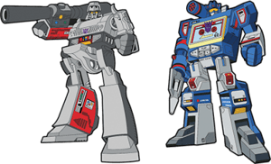 Megatron x Soundwave Retro Pin Set Transformers Collectible Pin Image