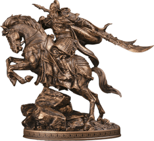 Three Kingdoms Generals Guan Yu Bronzed Three Kingdoms Generals Statues Image